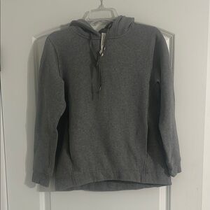 Lululemon Athletica Grey Hoodie Sweatshirt Size 4 Kangaroo Pocket Athleisure